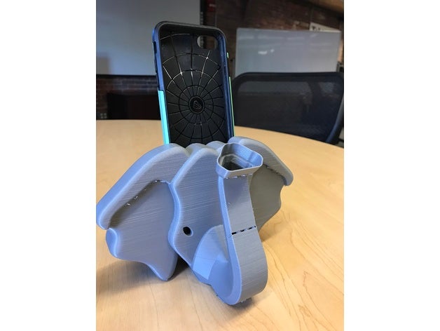 iphone 7 elefante alto-falante 3d impressão 3D print model - Mito3D