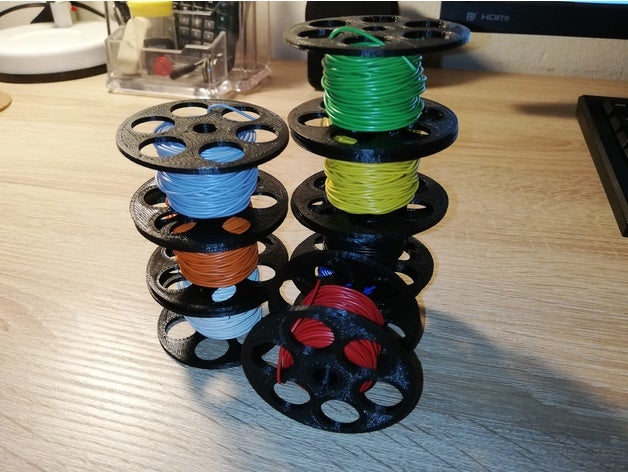 mini cable spool electronics management 3D print model - Mito3D