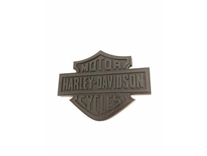 logotipo de harley davidson 3d impresión 3d print model - Mito3D