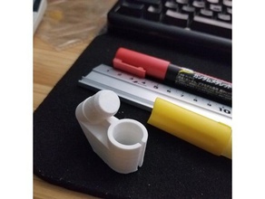 gundam marker airbrush adapter tools adapert hobby pen 3d print model - Mito3D