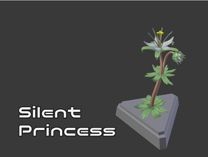 a lenda de zelda silêncio princesa brinquedo jogo os acessórios botw cdb crashdebug flor 3d print model - Mito3D