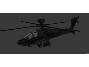 apache helicopter vehicles 3d print model - Mito3D