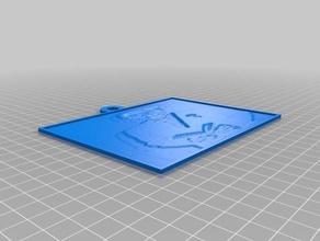 yo 2d a arte personalizado 3d print model - Mito3D
