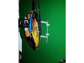 heli skid kelepçe takın rc araç 3d hizalayın cin helikopter mikado randomheli sab goblin sinerji trex 3d print model - Mito3D