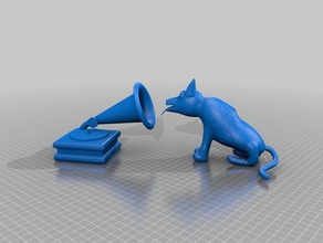 i suoi maestri voicehmvstaring cane segni loghi 3d print model - Mito3D