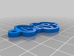 anja key chain keychains customized 3d print model - Mito3D