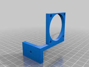 40mm fan holder 20x20 3d printer parts 2020 anycubic kossel plus 3d print model - Mito3D