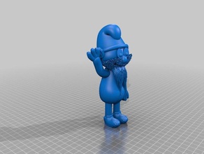 papa smurf sculptures 3d print model - Mito3D