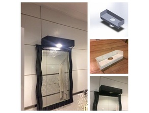 espejo de baño iluminación puntual accesorios los hogares led spotlight 3d print model - Mito3D