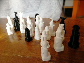 set di scacchi romani 3d print model - Mito3D