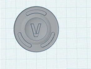 v-buck moedas emblemas fortnite 3d print model - Mito3D