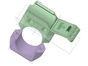 oregon gps support guidon sport à l'extérieur 3d print model - Mito3D