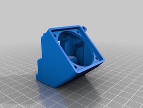 ender-2 fan ductfan wire holder added 3d printer parts 3d print model - Mito3D