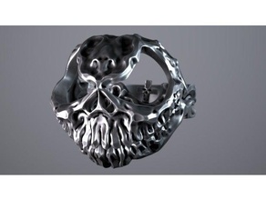 halloween-ring low-poly Ringe nightmarebeforexmas 3d print model - Mito3D
