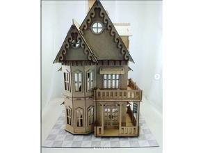 gothic house models lasercut 3d print model - Mito3D