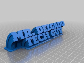 delgado office personalizado 3d print model - Mito3D