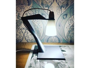 desk lamp 3d printing design desklamp light tabletop 3d print model - Mito3D