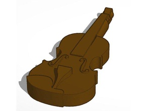 winzige Geige Menschen Requisiten 3d print model - Mito3D