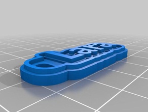 lara i portachiavi personalizzato 3d print model - Mito3D