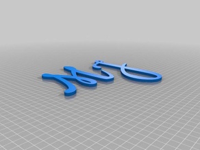mj letters other customized 3d print model - Mito3D