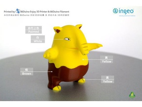 drowzee animals 86duino 3d print model - Mito3D