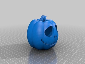 la calabaza de halloween 3d impresión 3d print model - Mito3D