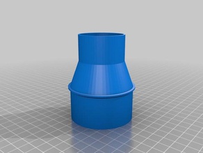 saw vacuum adapter 60mm42mm parts customized 3d print model - Mito3D