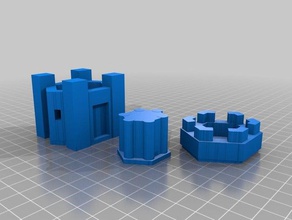 castle pieces art 3d print model - Mito3D