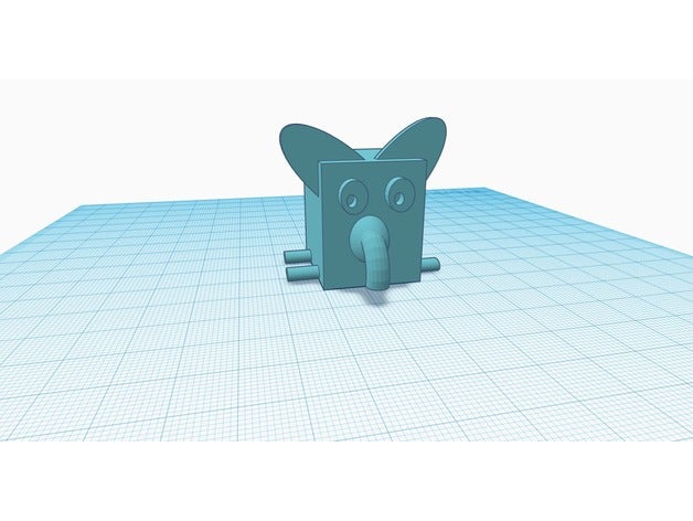 casella di elefante i giocattoli giochi grande caselle cubo elepant enorme savannah stomp albero 3D print model - Mito3D