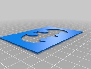 batman logo şablon sanat araçlar özelleştirilmiş 3d print model - Mito3D