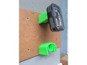 ryobi 18v battery holder remix tool holders boxes 3d print model - Mito3D