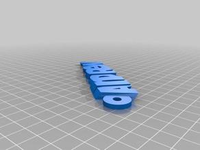 benim iamburnystext andrew özelleştirilmiş organizasyon 3d print model - Mito3D