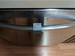 pulire i piatti segno lavastoviglie cucina pranzo 3d print model - Mito3D
