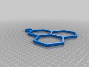 einfache bee Typ Schal Aufhänger Mode 3d print model - Mito3D