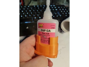 zapsuperglue holder 1oz 3d printing zap glue super superglue 3d print model - Mito3D