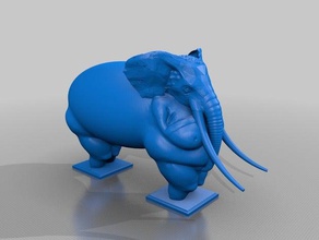 elefante mujer willendorf ii esculturas 3d print model - Mito3D