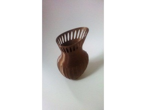 simple vase twist 3d printing twisted 3d print model - Mito3D