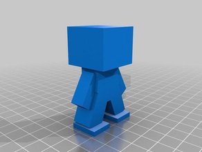 minecraft mini figura corectly de tamanho brinquedos jogos 3d print model - Mito3D