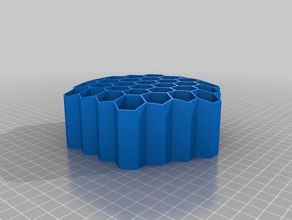 crayon honeycomb-Bleistift-Halter - Organisation angepasst 3d print model - Mito3D