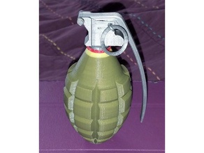 grenade à main modèle remix accessoires 3d print model - Mito3D