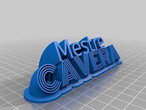 meine angepasste geschwungene Typenschild &ndash 2 Linien Schriftarten remix Zeichen logos 3d print model - Mito3D