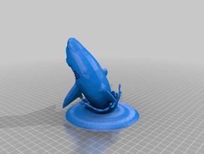tubarão de sair da água 3d impressão 3d print model - Mito3D