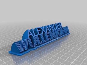 myname signs logos customized 3d print model - Mito3D