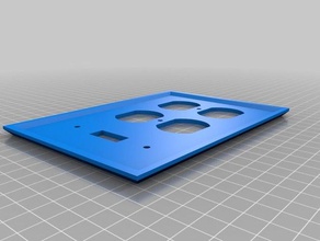 my customized wally duplex toggle household 3d print model - Mito3D