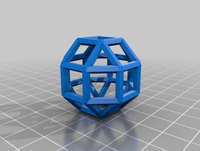 my customized custom geometric lattice math art 3d print model - Mito3D