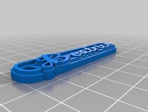 beatrice Schlüsselbund Schlüsselanhänger angepasst 3d print model - Mito3D