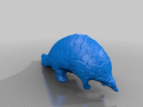 pangolin de digitalização animais 3dscan armadura carro blindado mamal 3d print model - Mito3D