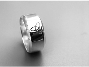 trinidad mens tamaño del anillo 10 los anillos 3space jmu3space 3d print model - Mito3D