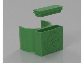 geocaching-container am stiel f&uumlr verkehrsschild sport outdoors 3d print model - Mito3D