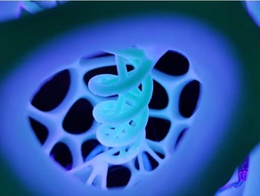 vita di una cella voronoi dna palla sculture La stampa 3d cellulare decorativo incandescente grashopper la lampada parametrico modello rhino 3d print model - Mito3D